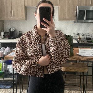Leopard print jacket
